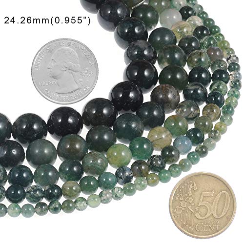 Natural Stone Beads 2mm Aquatic Agate Gemstone Round Loose Beads Crystal Energy Stone Healing Power for Jewelry Making DIY,1 Strand 15" - color: Aquatic Agate, size: 2MM