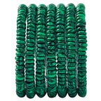 Natural Malachite Stone Disk Spacer Beads 6x2mm 38cm/str Flat Rondelle Loose Semi Gemstone Caps for Making Bracelets Necklace - color: Malachite