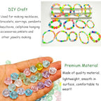 Glow in The Dark Cat's Paw Solar Luminous Smile Face Mixed Acrylic UV Color Changing Bracelet Beads - Sun Sensitive Plastic Glow Beads Bulk for Jewelry Making Bracelets - color: Mixed Colors Cat's Paw Beads