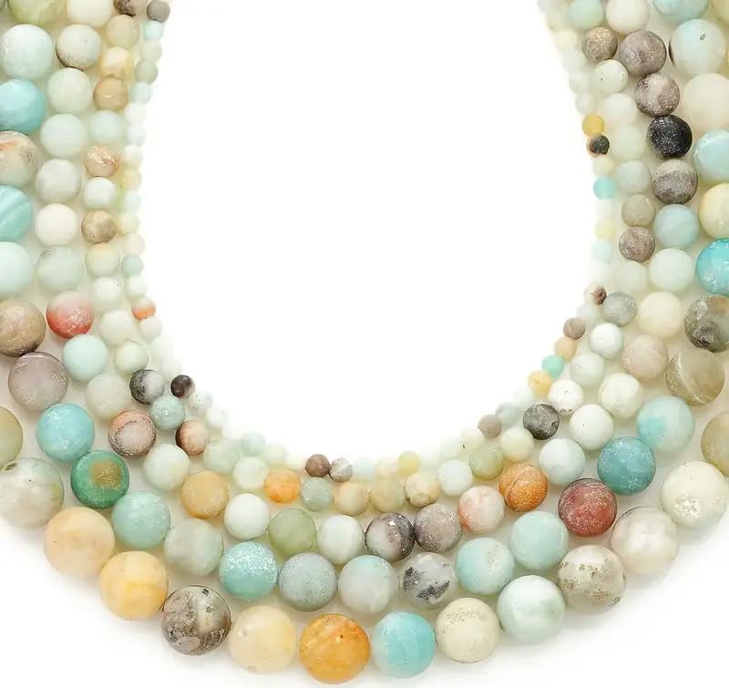 Zenkeeper About 180 Pcs Amazonite Beads for Jewelry Making 4 MM Amazonite Gemstones Loose Stone Beads - color: Amazonite, size: 4MM, about 180pcs