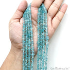 GM GemMartUSA Apatite Natural Raw Chip Beads Strands | Semi-Precious | AAA+ Quality 1 Strand 34” | DIY Bracelet Jewelry Making, Healing Crystal Craft| 4-6mm - Blue-Color Gemstones (CHAP-70001) - color: Apatite (CHAP-70001)