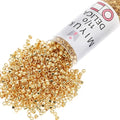 Miyuki Delica Seed Beads – Size 11/0 (1.6 mm), DB0031, Gold 24K Plated, 7.2 g, Approx. 1440 Beads, Made in Japan - color: DB0031 - Gold 24K Plated