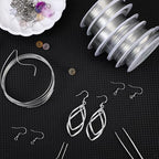 Mixweer 15 Pcs 5 Size Copper Wire 18 20 22 26 32 Gauge Tarnish Resistant Jewelry Wire for Jewelry Making 121 Yard Metal Beading Crafting (Silver) - color: Silver