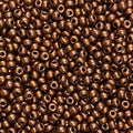Czech 8/0 Glass Seed Beads 20 Grams 800 Pcs (Dark Copper) - color: Dark Copper