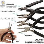 The Beadsmith Bead Folio Kit – Basic Elements – 28” U Channel Bead Board with Lid, Zippered Storage Case & 4-Piece Plier Set– Keep Your Designs, Beads & Tools Secure – Jewelry Making Supplies - size: 28" - U Channel Folio w/Pliers