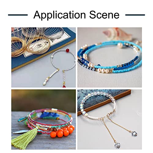 Pandahall 300 Loop Jewelry Wire Memory Steel Beading Wire Cuff Bangle Bracelet Jewelry Findings for Wire Wrap DIY Arts Crafts Making (23 Gauge, 115mm Diameter)