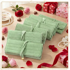 Tondiamo 1 Pcs Velvet Jewelry Roll Luxury Travel Jewelry Case for Ring Necklace Earring Bracelet Storage Bag Women Bridesmaid Gift (Sage Green) - color: Sage Green