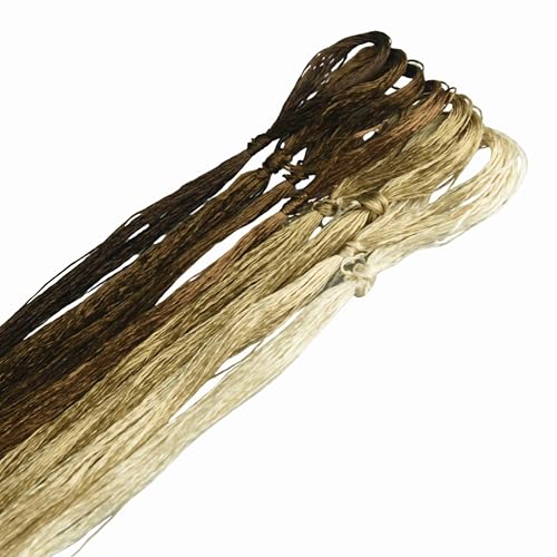 8 Skeins Mulberry Silk Floss Embroidery Thread Floss-Cross Stitch Threads China Silk Woven Jewelry Threads DIY Sewing Kits (07) - color: 07