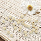 200Pcs Natural Wood Beads, 12mm Small Round Wooden Balls, 1/2Inch Unfinished Wooden Beads for Crafts, DIY Jewelry, Dream Catchers - size: 12mm