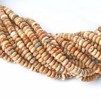 2x4MM 150PCS Picture Jasper Tube Rondelle Abacus Disk Spacer Loose Beads for Jewelry Making - color: Picture Jasper, size: 2x4mm abacus-shaped