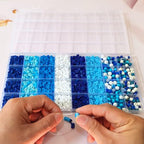 Blue Heishi 6mm Clay Beads for Bracelets Necklace Earring DIY Crafts - Blue Boho DIY Craft Assorted Beads for Women Jewelry Making Kit - Ocean Bohemian Summer Beach Holiday Party Supplies Set, 1 Box