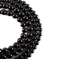 RayLineDo® 45Pcs 8mm Natural Black Onyx Stone Round Beads Loose Beads Wholesale for Jewelry Making - color: Black Onyx, size: 8mm
