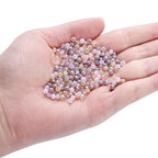 St.Kunkka Crystal Glass Beads for Jewelry Making, 1000pcs 4mm Small Briolette Faceted Rondelle Crystal Beads Austria Loose Spacer Beads for DIY Women Bracelet Necklace (Pink and Purple) - color: Pink and Purple