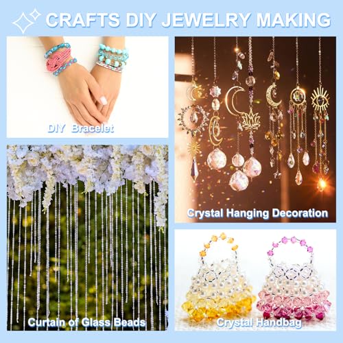 PATIKIL 75 Pcs 8mm OD 5mm Thick Crystal Glass Beads, Rondelle Crystal Beads Faceted Cut Gemstone Strand with Spacer Beads for Craft, Bracelet, Necklace, Lemon Yellow - color: Lemon Yellow