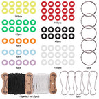 SUNNYCLUE 1 Box DIY Make 10PCS Christmas Theme Bead Pets Kit 8mm Pony Beads Assortment Box Set with Key Ring & Lanyard Clips, Instruction - color: 8mm Pony Beads Kit Christmas Themed