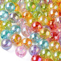 DanLingJewelry 100Pcs 20mm Acrylic Crystal Round Spacer Beads AB Color Acrylic Crafts Beads for Necklace Bracelet Jewelry Making - color: 100pcs - 6mm Round