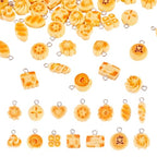 Craftdady Resin Plastic Miniature Food Snack Pendants Charms Ice Drink Juice Pendants Cute Bottle Fruit Keychain Charms Hang Ornament for DIY Craft Earring Bracelet Necklace Jewelry Making - color: Yellow Simulated Bread