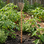 WFIST 24 Pack Electroculture Plant Stakes, Electroculture Copper Gardening Antennas, High-Efficiency Electroculture Gardening Copper Coil for Enhanced Growth, Eco-Friendly Garden Solution (15.8")