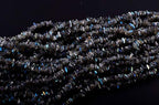 Natural Chip Stone Beads 5-8mm Spectrolite About 400 Pieces Irregular Gemstones Healing Crystal Loose Rocks Bead Hole Drilled DIY for Bracelet Jewelry Making Crafting (5-8mm, Spectrolite) - color: Spectrolite