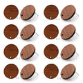 DoreenBeads 30Pcs Natural Wooden Stud Earrings Posts with Loop for Jewelry Making- 15mm Round Wood Earring Posts with Ear Backs for Women Girls DIY Earring Making Personalized Jewelry Findings - color: Round