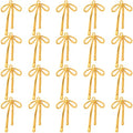 PAGOW 20pcs Bow Charm for Jewelry Making, Gold Plated Alloy Bow Tie Charm with Hole, Cute Bowknot Dangle Connector Pendant for Necklaces, Bracelets, Earrings, DIY