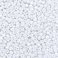 2000pcs Glass Seed Beads Bulk, 4mm 6/0 Mini Pony Spacer Small Individual Color Seed Beads for DIY Bracelet Necklaces Wrist Jewelry Making, Cream White - color: Cream White
