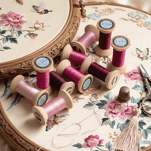 Natural 100% Mulberry Handmade Embroidery Silk Thread Silk Floss (25) - color: 25