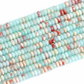 150PCS 2x4mm Blue Jasper Rondelle Beads Natural Abacus Disk Stone Beads Round Loose Spacer Gemstone Beads for DIY Bracelet Necklace Jewelry Making - color: Blue Jasper, size: 2x4mm Abacus Disk