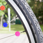 Assorted Colors Bike Bicycle Wheel Spokes Plastic Clip Bead/Spoke Derections (100pcs Round Bead)