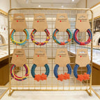120PCS Sturdy Jewelry Display Cards - Self-Adhesive Necklace & Bracelet Packaging for Small Business, Keychain, Earring, Hair Band, and Scrunchies - color: 120Kraft paper