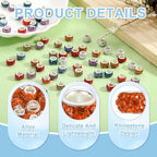 uxcell 50Pcs European Large Hole Beads, Rhinestone Craft Bead Crystal Charm Spacer Beads for Pens Bracelet Making Necklace DIY Craft, Orange - color: Orange