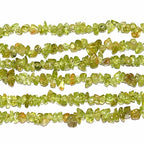 Gemstone Chips Natural Green Peridot Lazuli 3-5mm Healing Crystals Waist Bracelets Necklace Kit Irregular Stone DIY Crafts Design Jewelry Making Approxi 32 inch - color: Green Peridot Chips