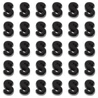 FASHEWELRY 30Pcs Acrylic Letter S Beads with Large Hole Big Plastic Letter Blocks European Beads 3D Letters Chunky Vowel Initial Alphabet Bead for Key Chains Necklace DIY Arts Craft Projects - color: Black, size: S