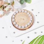 BENECREAT 80Pcs 4 Sizes Real Platinum Plated Spacer Beads, 3mm~6mm Round Brass Beads for Necklaces, Bracelets and Jewelry Making, 20Pcs/Size - color: Platinum