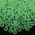 200PCS Letter Beads Glow in The Dark 4x7mm Acrylic Alphabet Letter P Beads for Jewelry Making Bracelet - color: P-200PCS