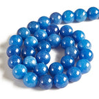 100pcs 8mm Kyanite Beads Natural Gemstone Beads Round Loose Beads for Jewelry Making - color: Kyanite, size: 8mm