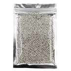 2000 Pieces 3.2mm Silver Iron Metal Spacer Bead Round Loose Beads - size: 3.2mm