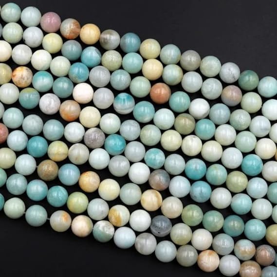 Zenkeeper About 180 Pcs Amazonite Beads for Jewelry Making 4 MM Amazonite Gemstones Loose Stone Beads - color: Amazonite, size: 4MM, about 180pcs