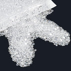 qiipii 14000PCS 2mm Small Transparent Resin Rhinestones Bulk Flatback SS6 Jelly Stones Bling Clear Diamonds Gems Charms for Nails Face Eyes Makeup Tumblers Bottles DIY Crafts Shoes Clothes Phones Book - color: Transparent, size: 2mm Small Wholesale Pack