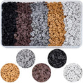 SUNNYCLUE 1 Box 3600pcs 6mm Brown Clay Beads Clay Spacer Beads Black Bronze White Polymer Flat Round Heishi Disc Slice Loose Spacers Bulk for Jewelry Making Supplies Adults Bracelets Adults Gifts - style: Style 6
