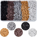 SUNNYCLUE 1 Box 3600pcs 6mm Brown Clay Beads Clay Spacer Beads Black Bronze White Polymer Flat Round Heishi Disc Slice Loose Spacers Bulk for Jewelry Making Supplies Adults Bracelets Adults Gifts - style: Style 6