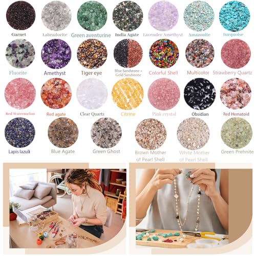 400pcs Natural Chip Stone Beads for Jewelry Making Lapis Lazuli 5-8mm Irregular Gemstones Healing Crystal Loose Rocks Bead Hole Drilled for Ring Earrings Necklace Bracelet Making DIY Art Crafts - color: Lapis lazuli (2 Strands-62")