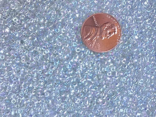Seed Beads Size:11/0 50 gr / 1.76 oz (Crystal Iridescent) - color: Crystal Iridescent