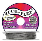 Accu-Flex Classic Beading Wire .019 inch Width 49 Strand 100 Feet