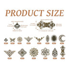 Cheriswelry 84pcs Tibetan Iron Filigree Joiners Antique Bronze Vintage Link Charms Rhombus Flower Butterfly Triangle Teardrop Metal Necklace Pendants 23~73.5mm for DIY Craft Jewelry Making