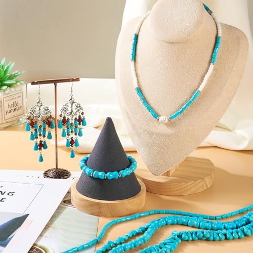 Turquoise Beads Strands Mixed Shape Turquoise Gemstone Loose Spacer Beads 6.5-13mm for DIY Crafts Necklace Bracelet Earring Jewelry Making (4 Strands) - color: Mixed Color-B