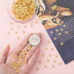 ANCIRS 600pcs 7mm Spacer Beads Caps for Jewelry Making, Metal Flower Bead Caps for Bracelet Necklace- Gold - color: 600pcs gold