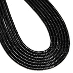 170 Pcs 2x4mm Black Onyx Agate Onix Bead Flat Heishi Disc Spacer Beads for Bracelets Jewelry Making Crafts - color: Black Onyx, size: 2x4mm