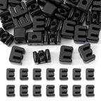 FASHEWELRY 30Pcs Acrylic Letter E Beads with Large Hole Big Plastic Letter Blocks European Beads 3D Letters Chunky Vowel Initial Alphabet Bead for Key Chains Necklace DIY Arts Craft Projects - color: Black, size: E