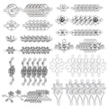PH PandaHall 96pcs 12 Styles Flower Charms, Flower Connectors Links Pendant Metal Filigree Charms Jewelry Connector for Dangle Earrings Bracelets Necklaces Crafts Making, Antique Silver
